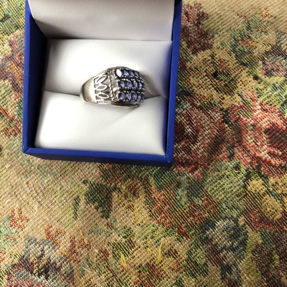 SS TANZINITE RING - Picture 4 of 5